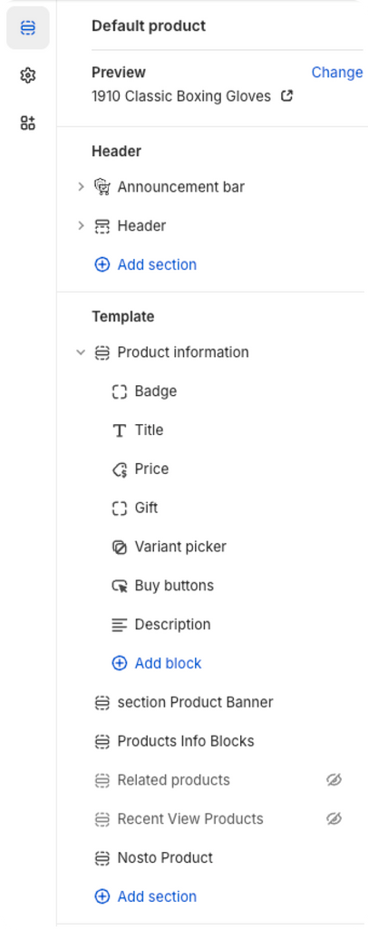Built with Shopify Customizer