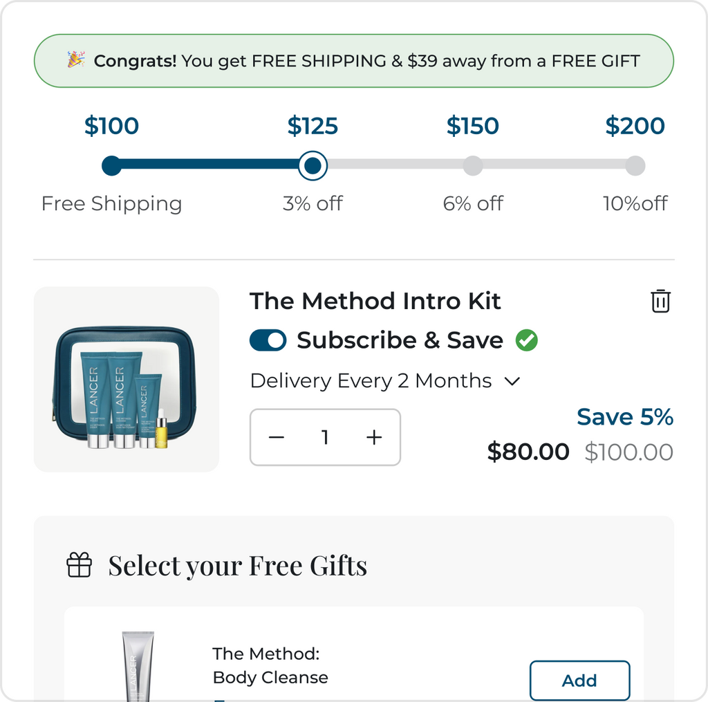 Gift with Purchase Triggers