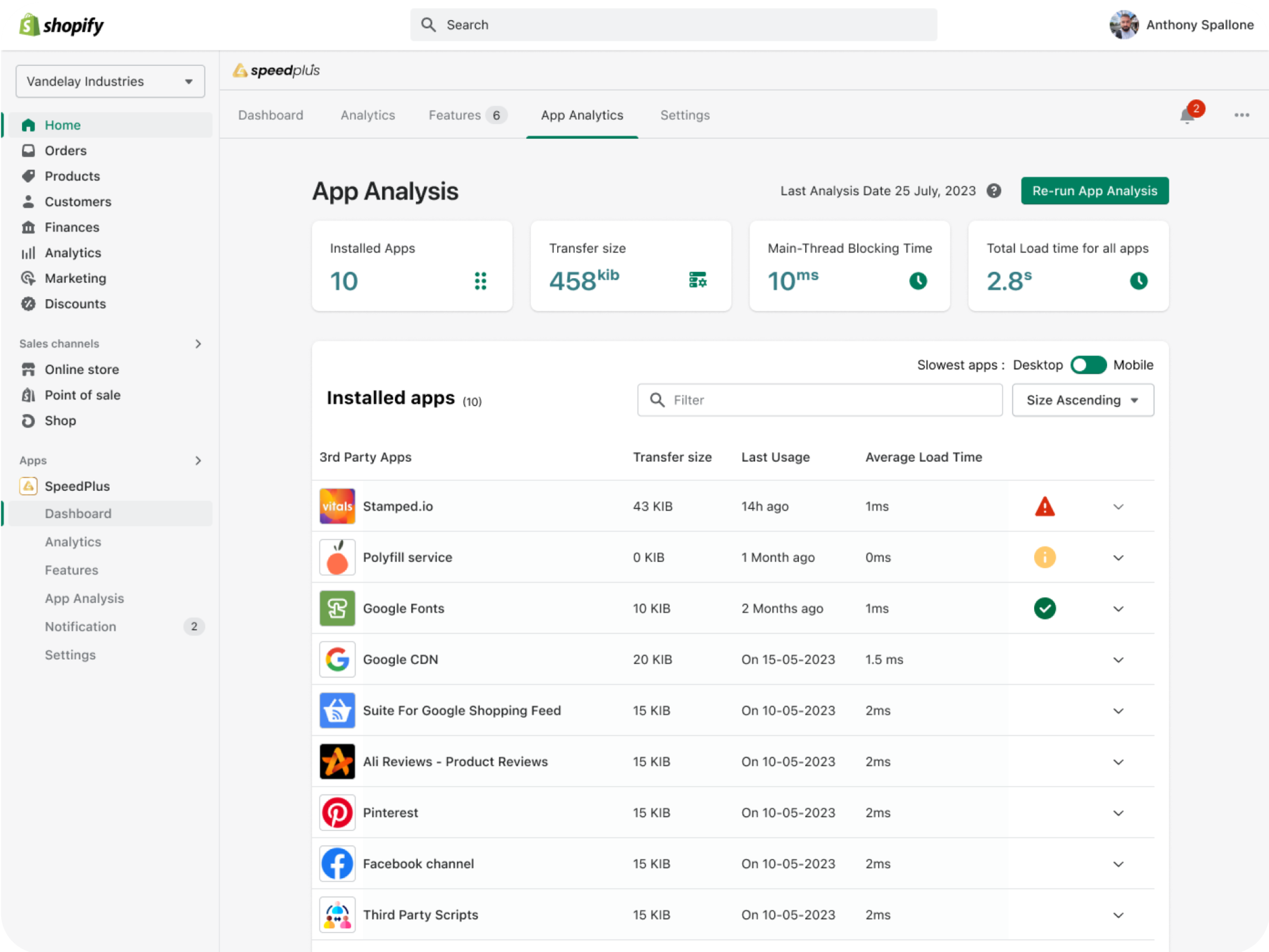 Shopify App UX & UI Design