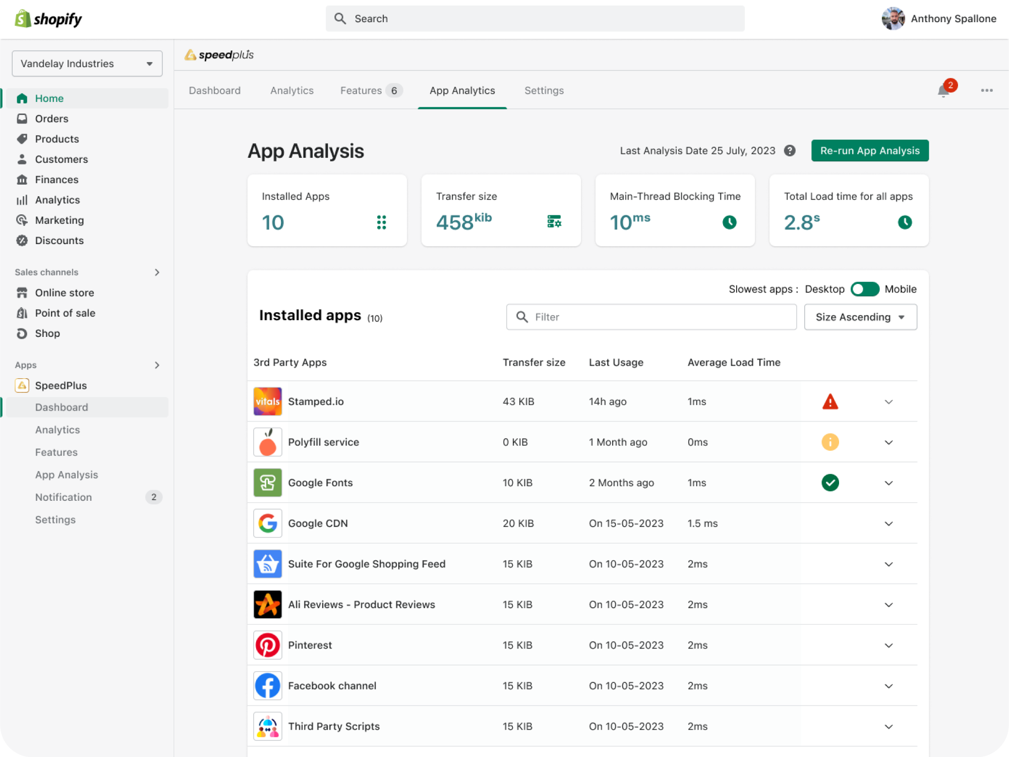 Shopify App UX & UI Design