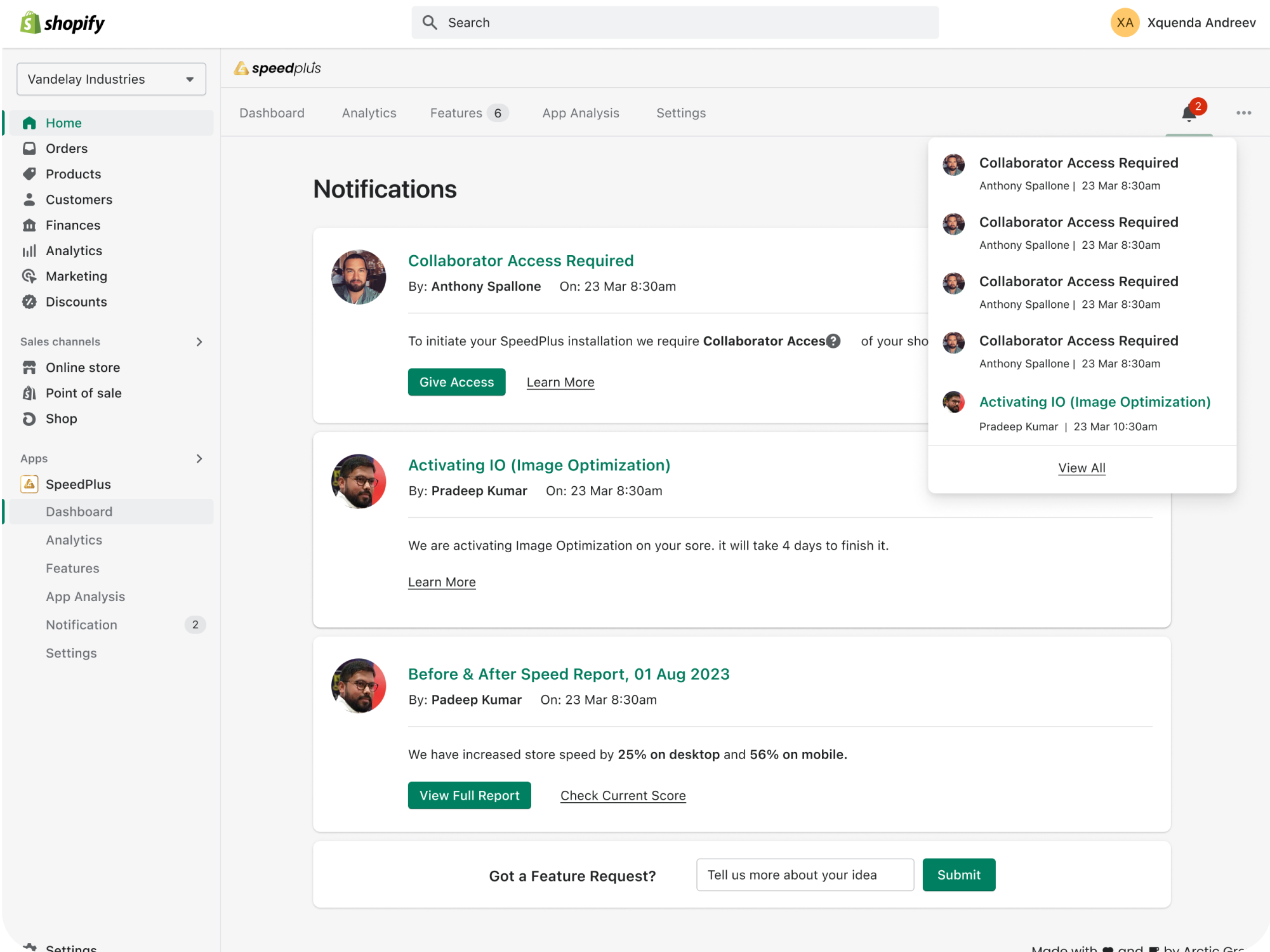 Shopify App UX & UI Design