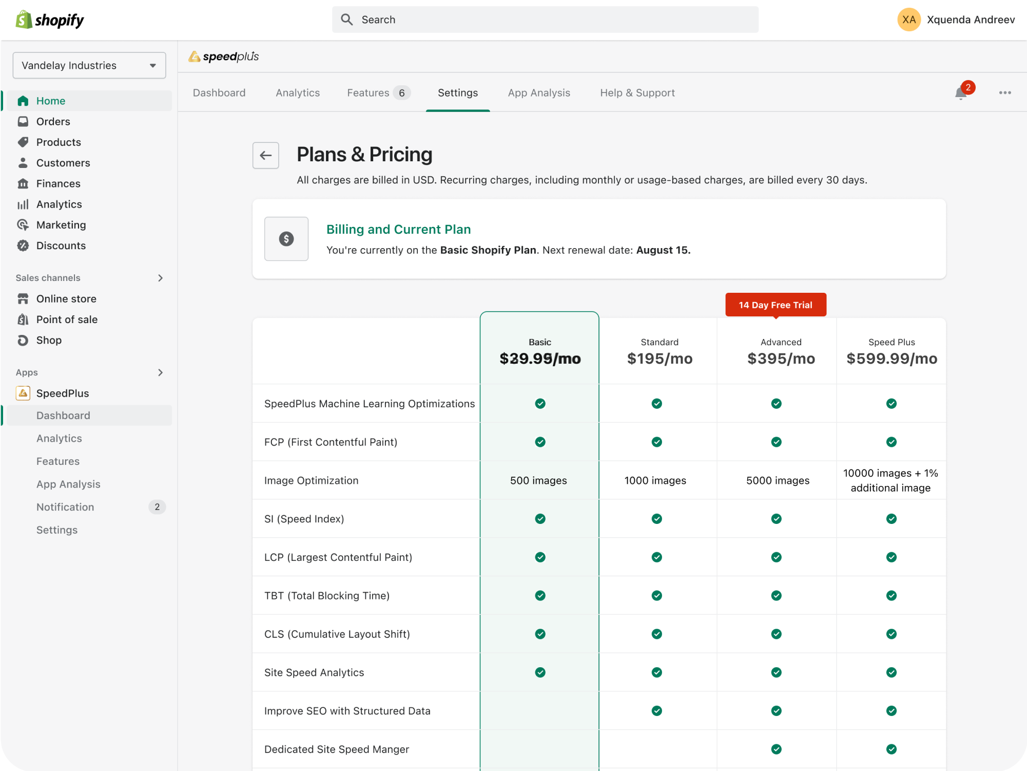 Shopify App UX & UI Design