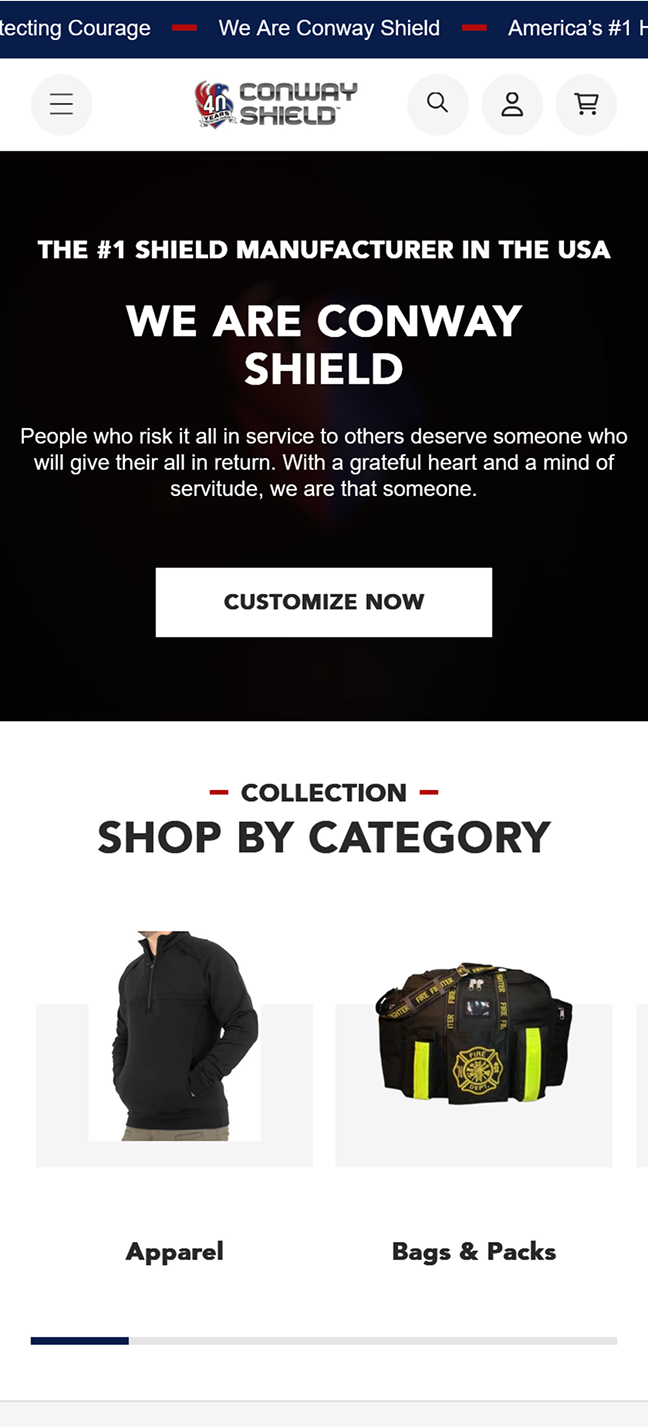 Conway Shield Example Case study - Conway Shield – Arctic Grey