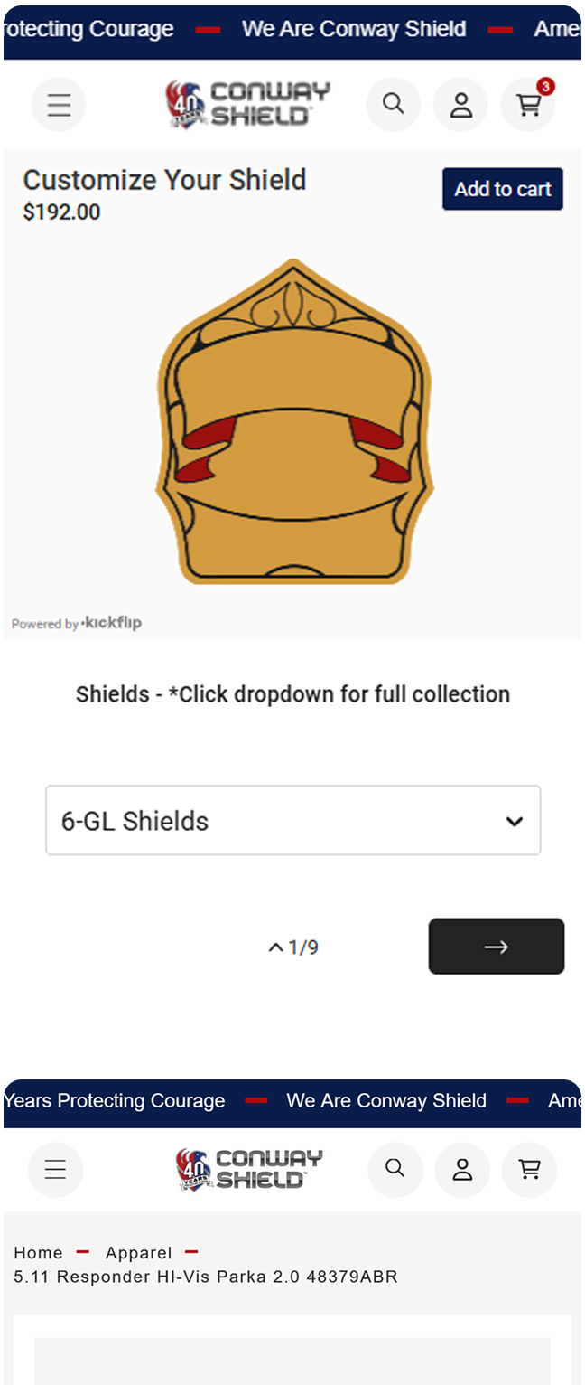 Conway Shield Example Case study - Conway Shield – Arctic Grey
