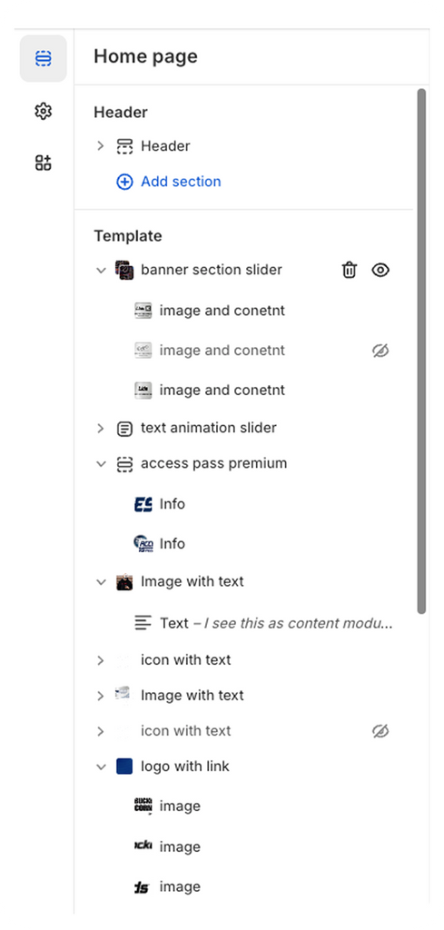 Built with Shopify Customizer
