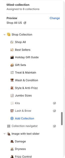 Built with Shopify Customizer